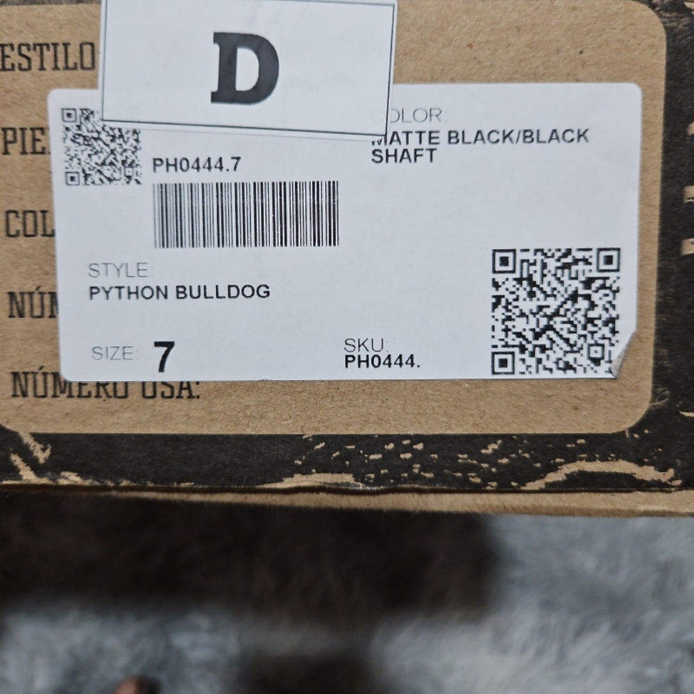 *NEW* Matte Black Python- Red Bottom Boots NWT - image 8